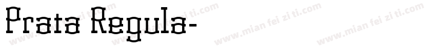 Prata Regula字体转换